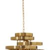 Alella 4 Bulb Gold Finish Pendant Light 1 jpg