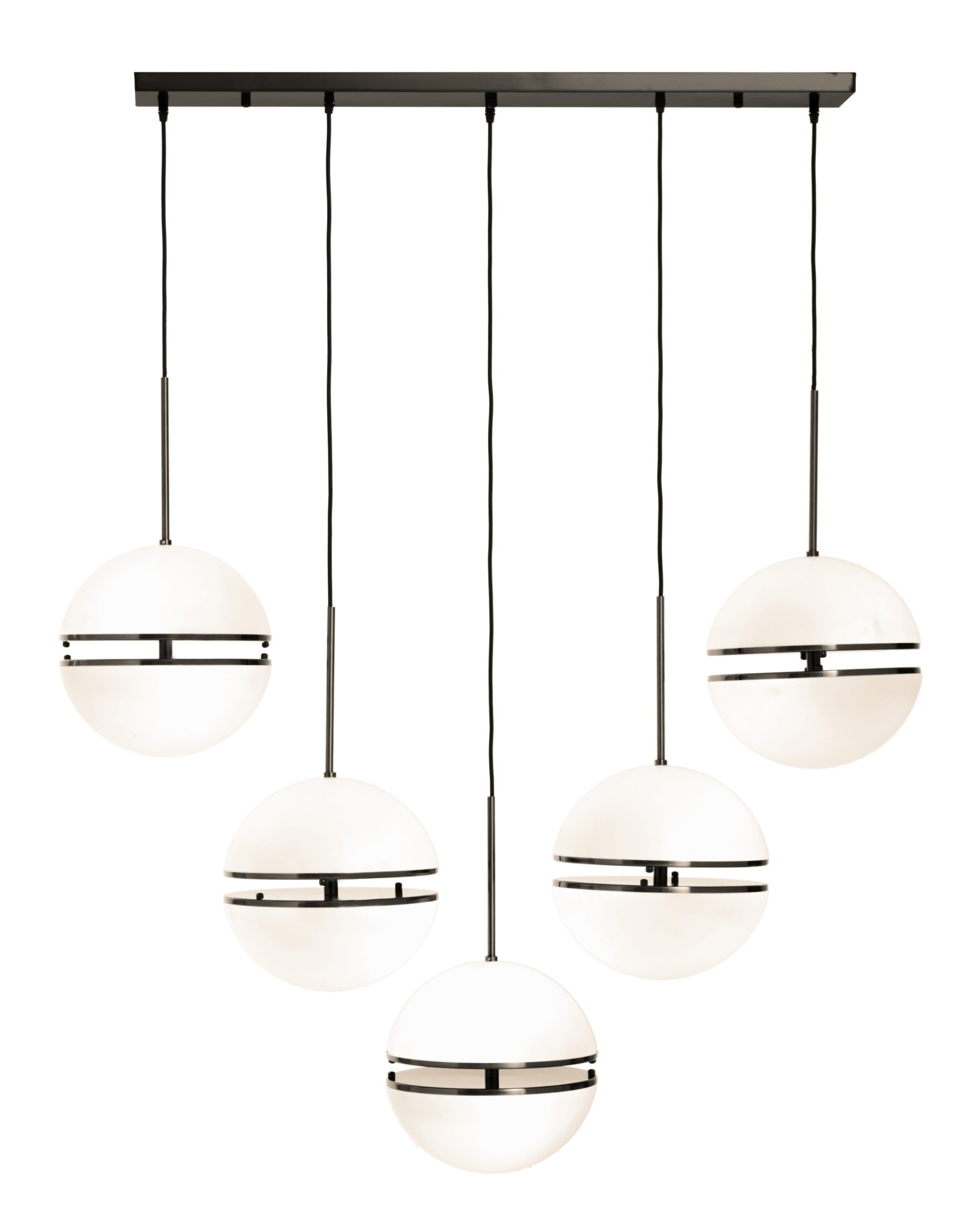Aurore Five Ball Matte Black Pendant Light 9 scaled jpeg