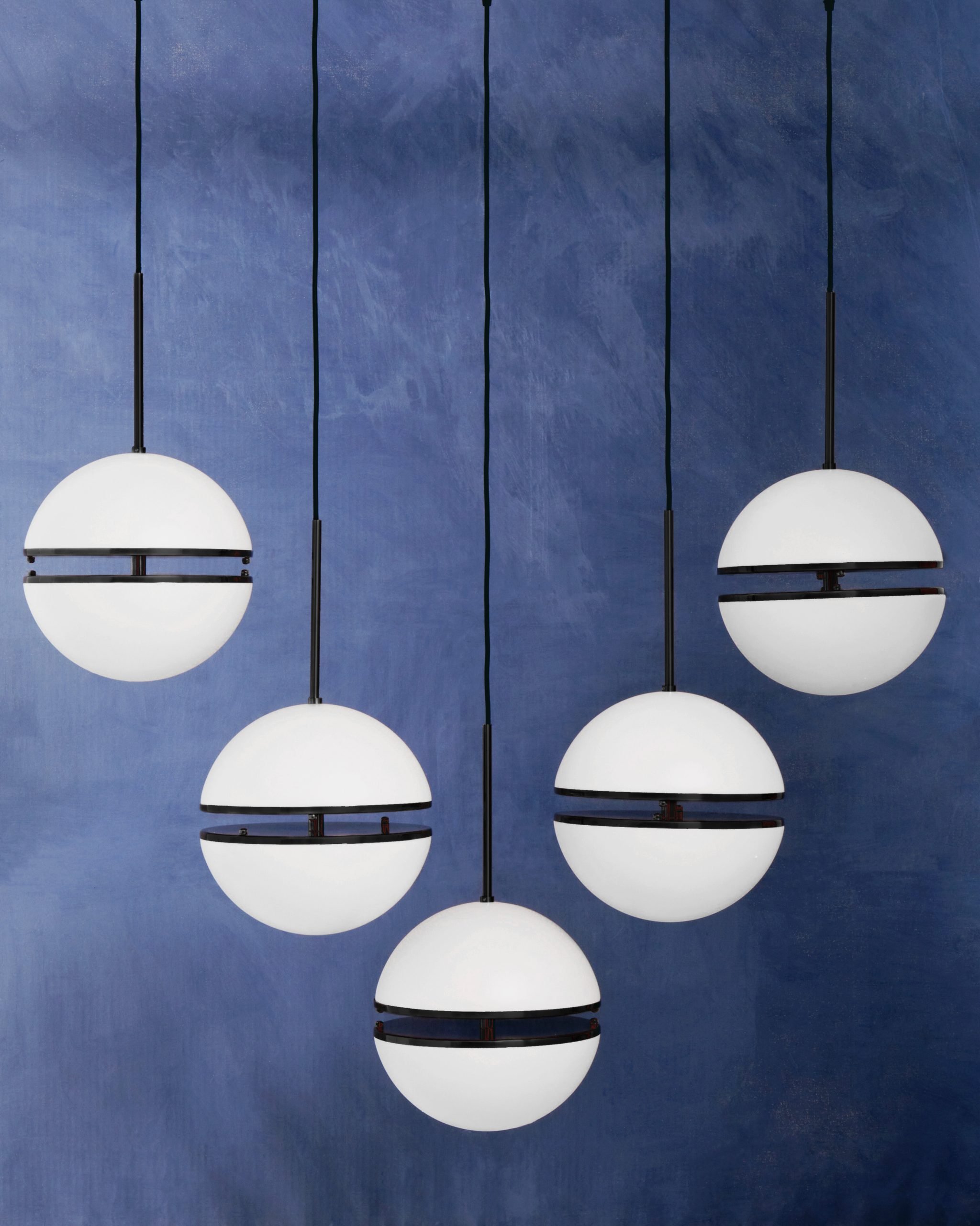 Aurore Five Ball Matte Black Pendant Light 7 scaled jpeg