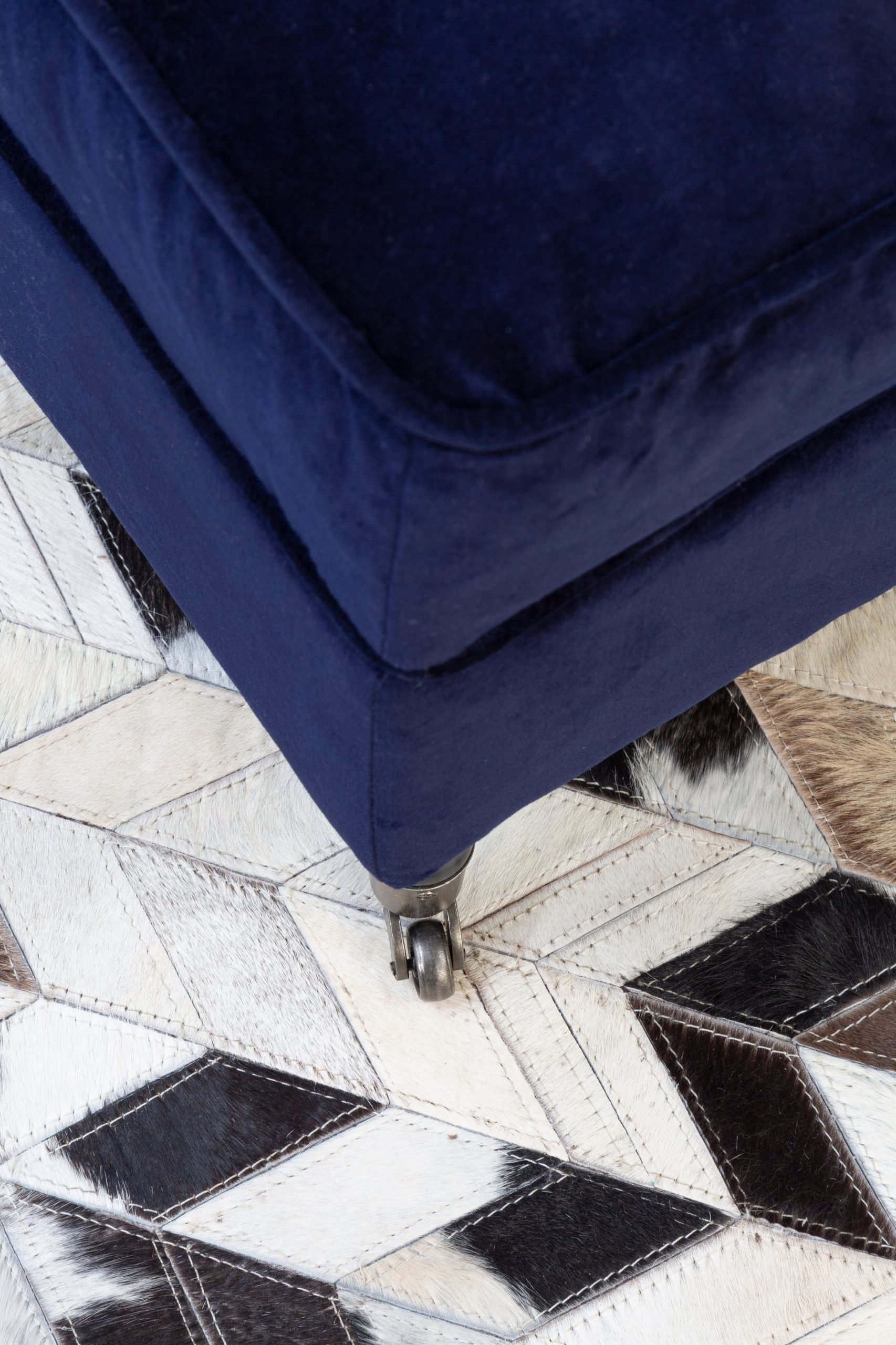 Sirocco Large Hair on Leather Chevron Patchwork Rug 15 scaled jpeg