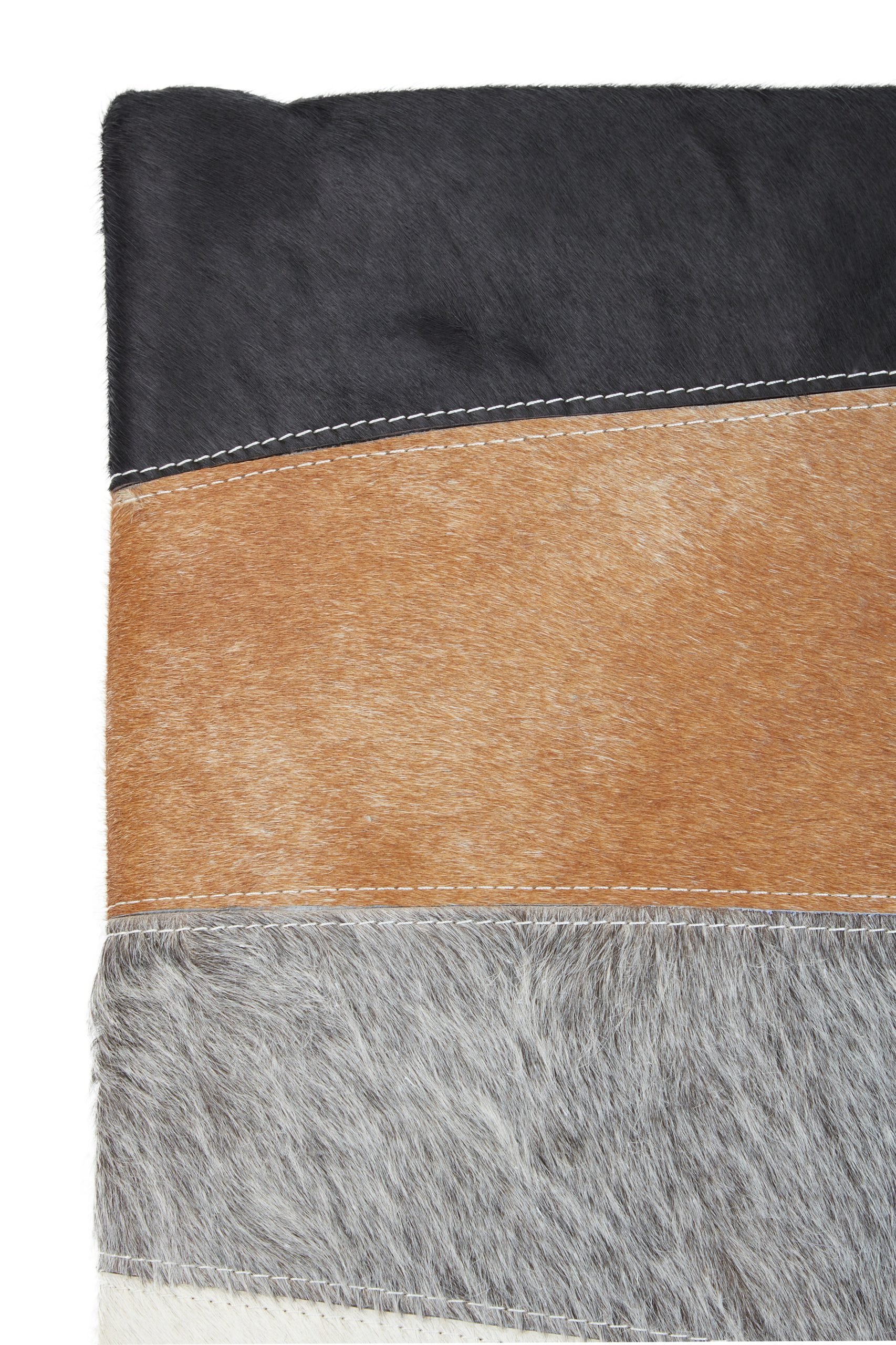 Sirocco Neutral Colourblock Hair on Leather Patchwork Cushion 6 scaled jpeg