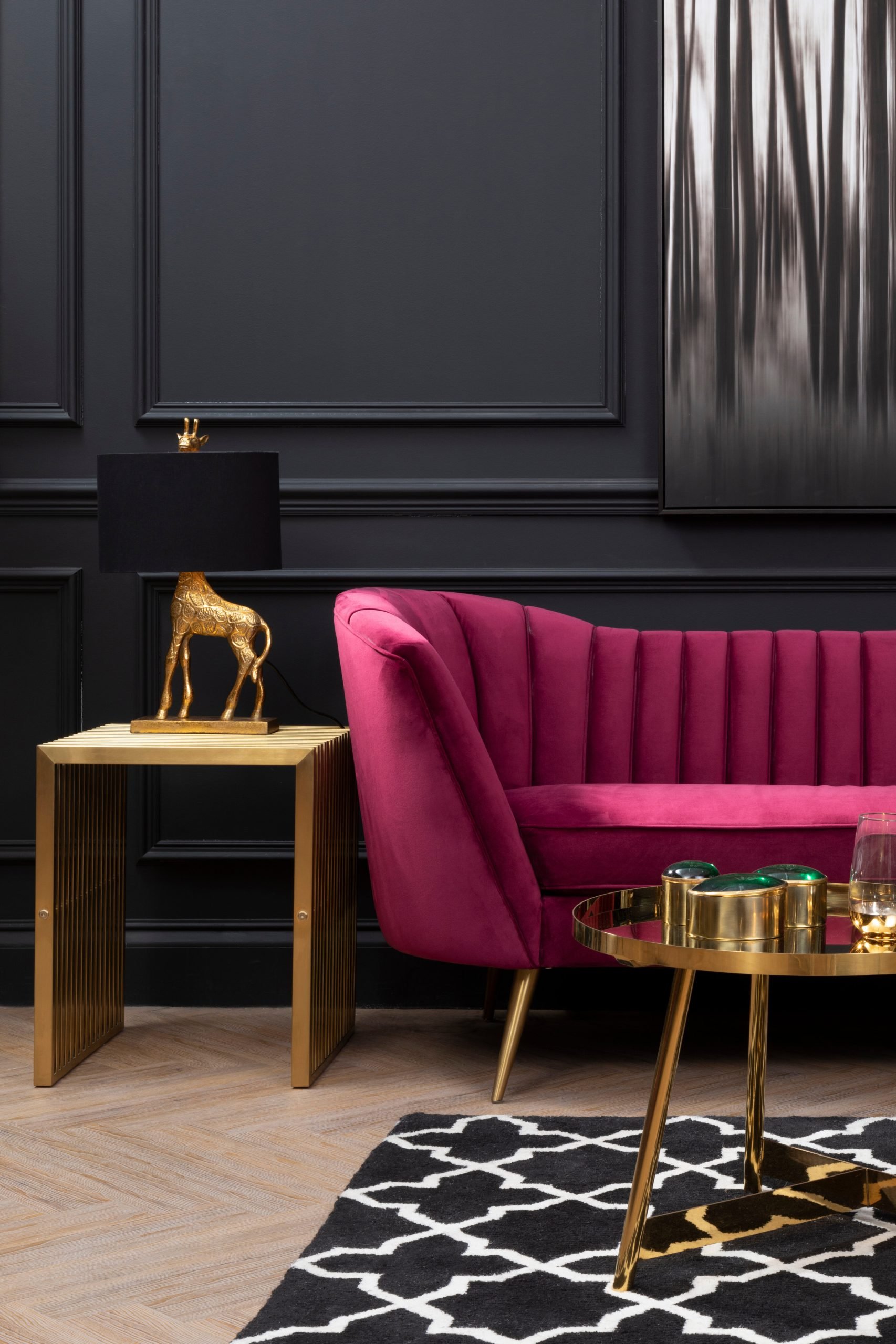 Bordoni 3 Seat Wine Velvet Sofa 7 scaled jpeg