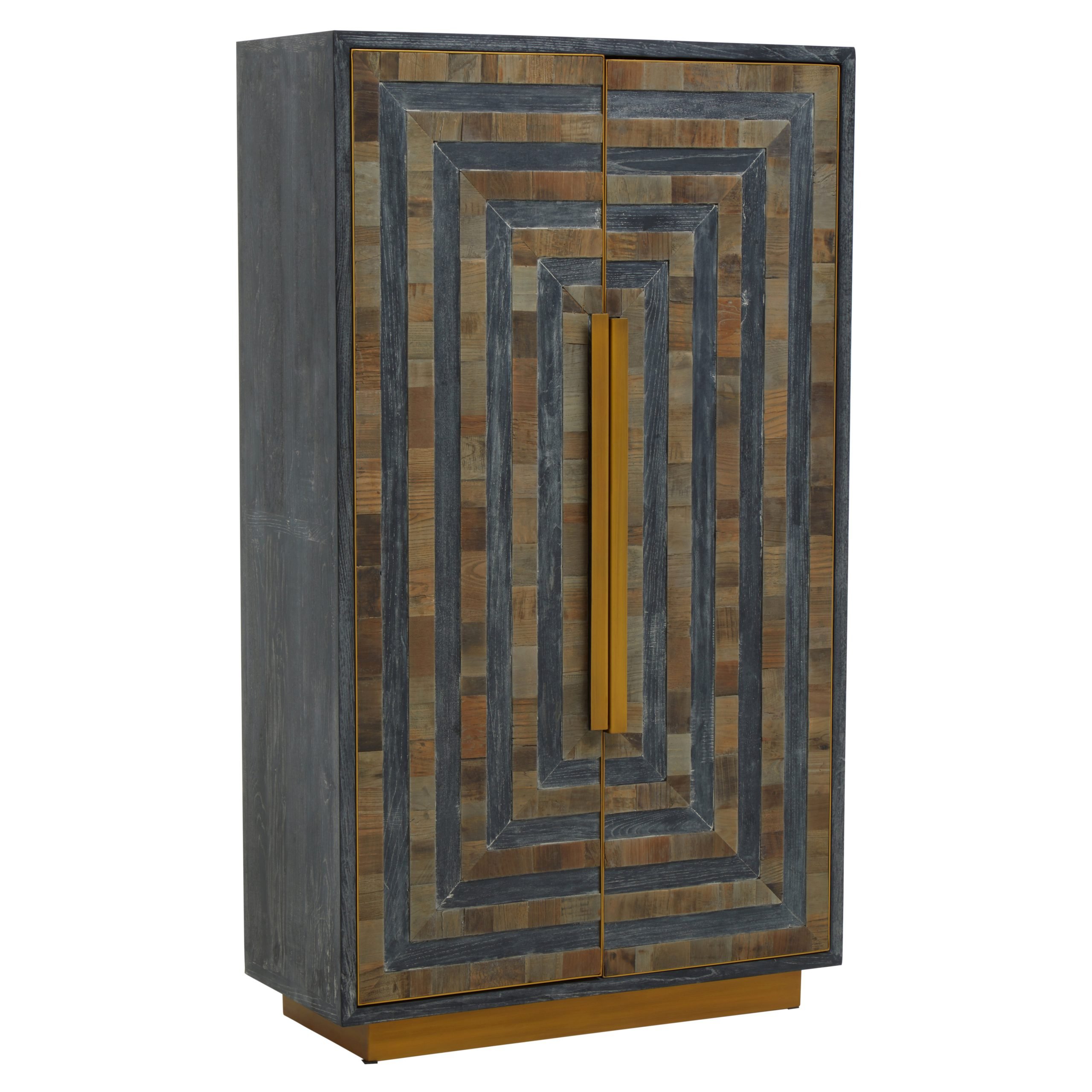 Renata Recycled Elm Wood Cabinet With Brass Finish Base 3 scaled jpeg