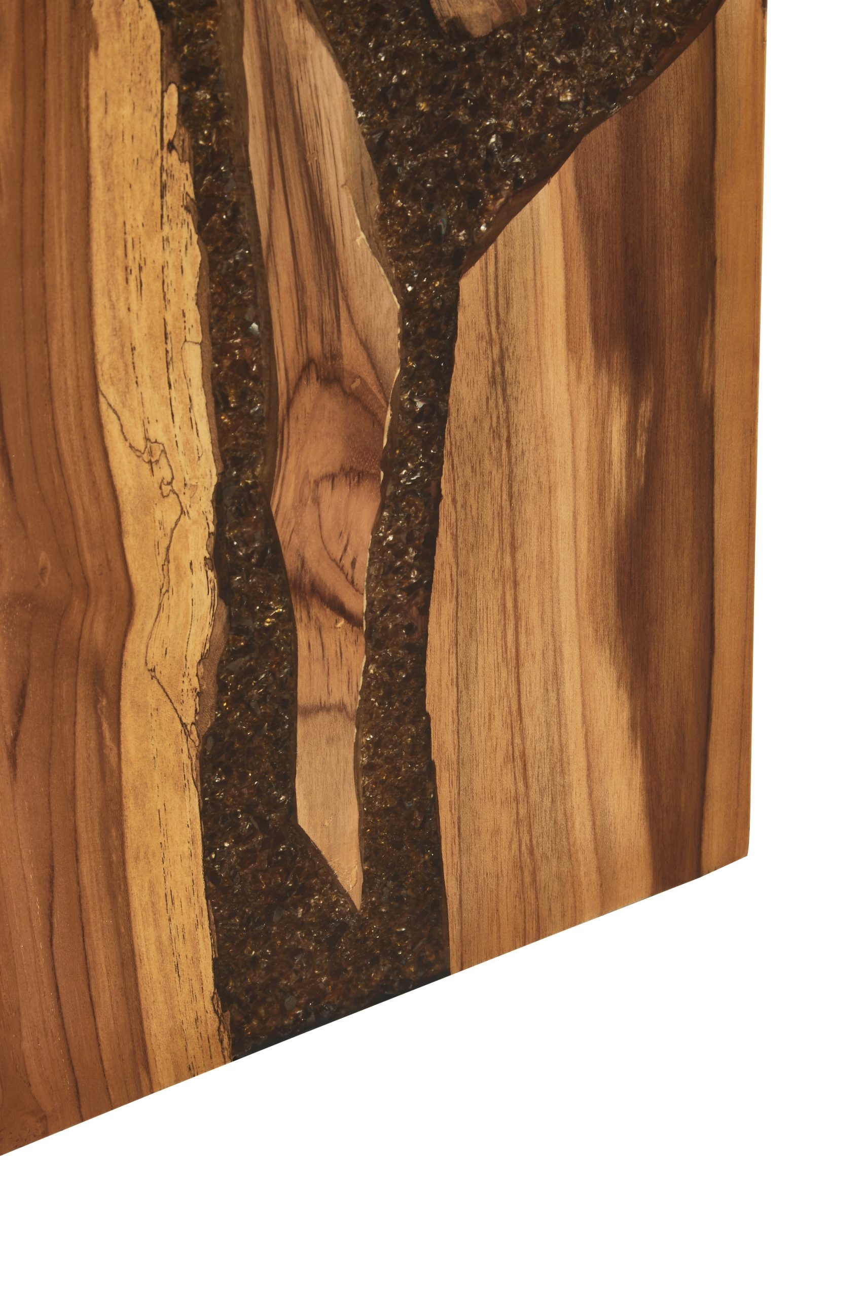 Striata Resin and Teak Wood Side Table and Stool 5 scaled jpeg