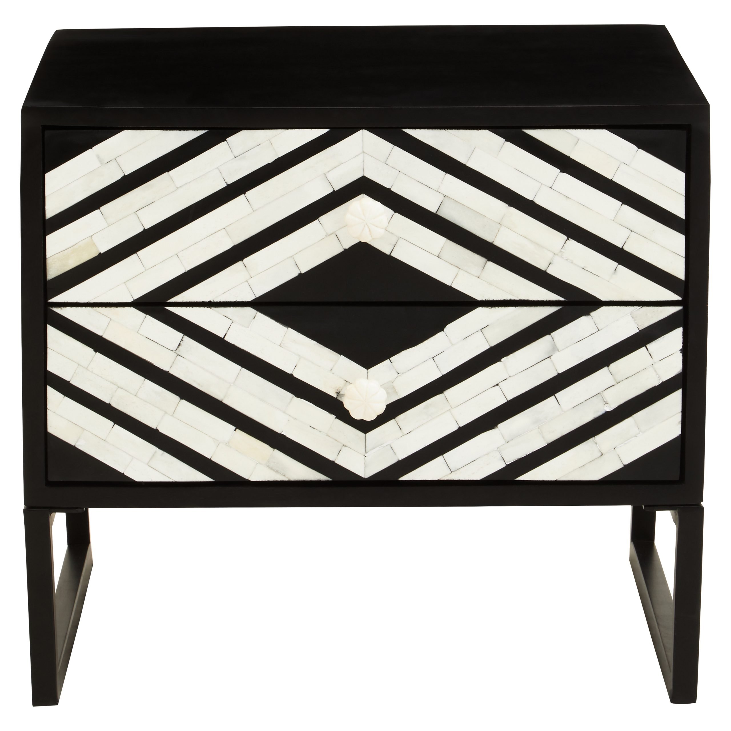 Fusione di Perla Two Drawer Side Tables with Bone Inlay 3 scaled jpeg