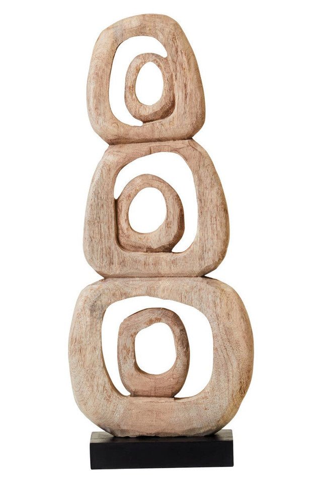 Fiolaro Natural Mango Wood Stacked Ring Sculpture 3 cir jpg