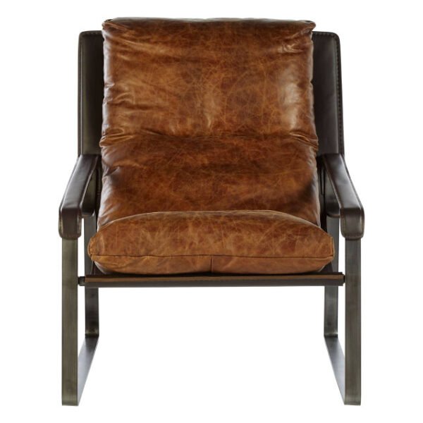 Hoara Light Brown Leather Lounge Chair