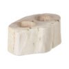 Ramioli Petrified Wood Double Candle Holder 2 jpg