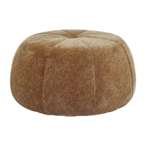Massalia Leopard Print Pouffe