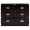 Sandalo Four Drawer Black Mango Wood Chest 1 jpg