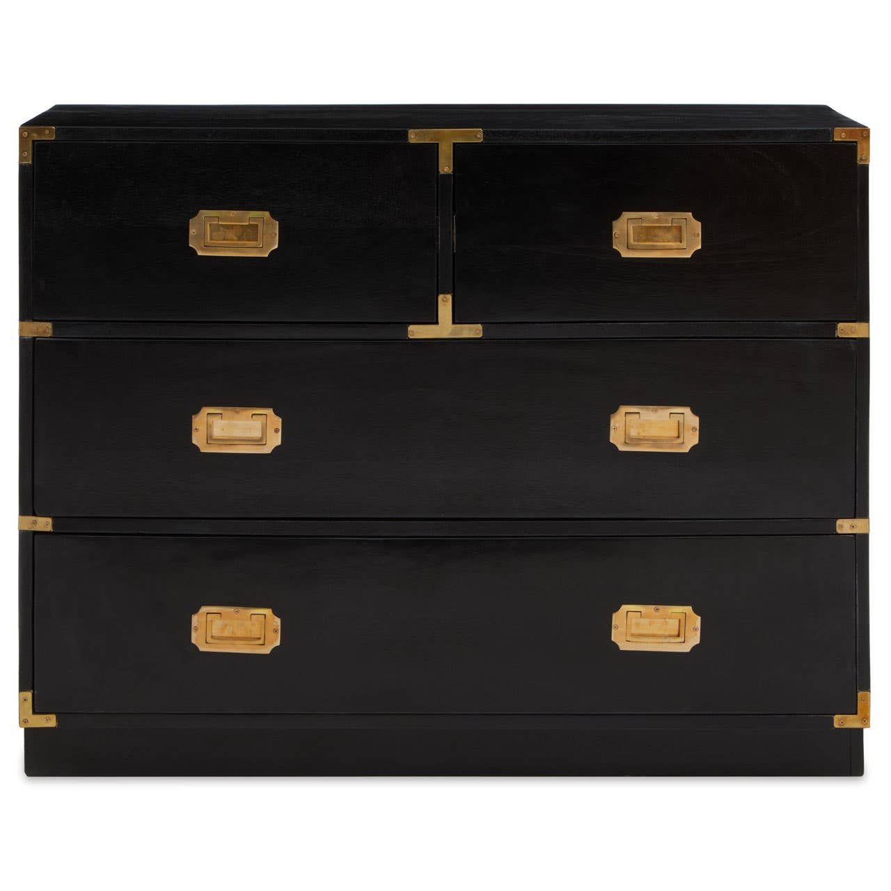 Sandalo Four Drawer Black Mango Wood Chest 3 jpg