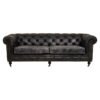 Hermosa Ebony Leather Sofa 2 jpg
