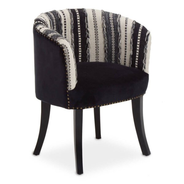 Ceoria Black and White Chair