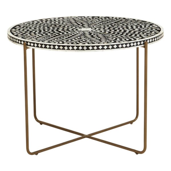 Fuenzo Bone Inlay Round Coffee Table