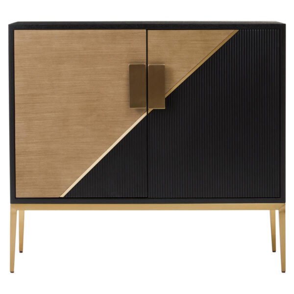 Daetta Black and Gold Two Door Sideboard