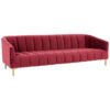 Bellaria 3 Seat Wine Velvet Sofa 1 BB jpg