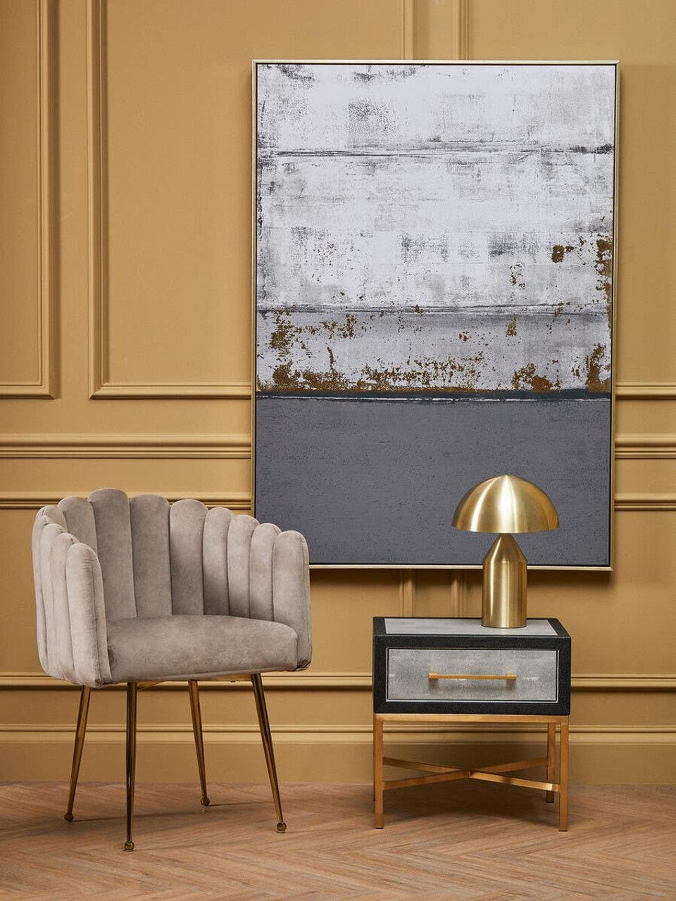 Cassis 1 Drawer Shagreen Side Table 6 Shagreen jpg