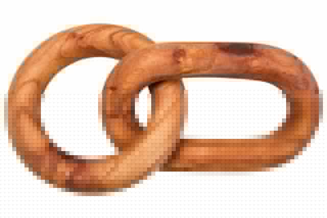 Cala Brown Wood 2 Link Chain Decor 3 chain jpg
