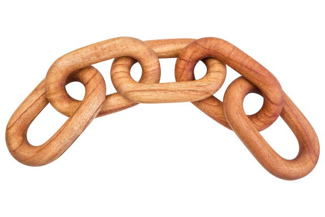 Cala Brown Wood 5 Link Chain Decor 3 chain jpg