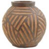 Domus Round Brown Planter 1 dr jpg