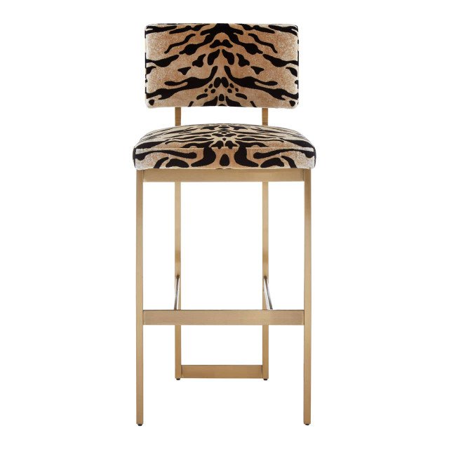 Massalia Tiger Print Bar Stool 3 tig jpg