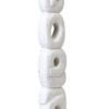 Fiolaro Rustic White Mango Wood Ring Sculpture 2 white jpg