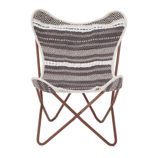Ceoria Grey And White Butterfly Chair