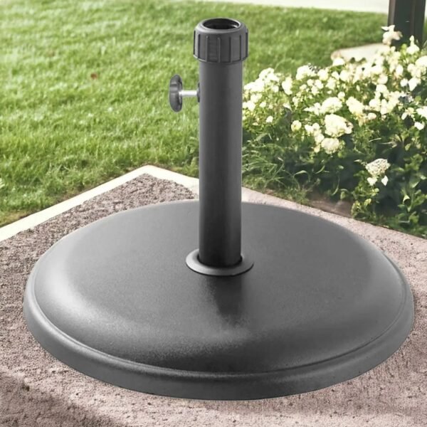 kgLightGreyRoundParasolBasePolycrete jpg
