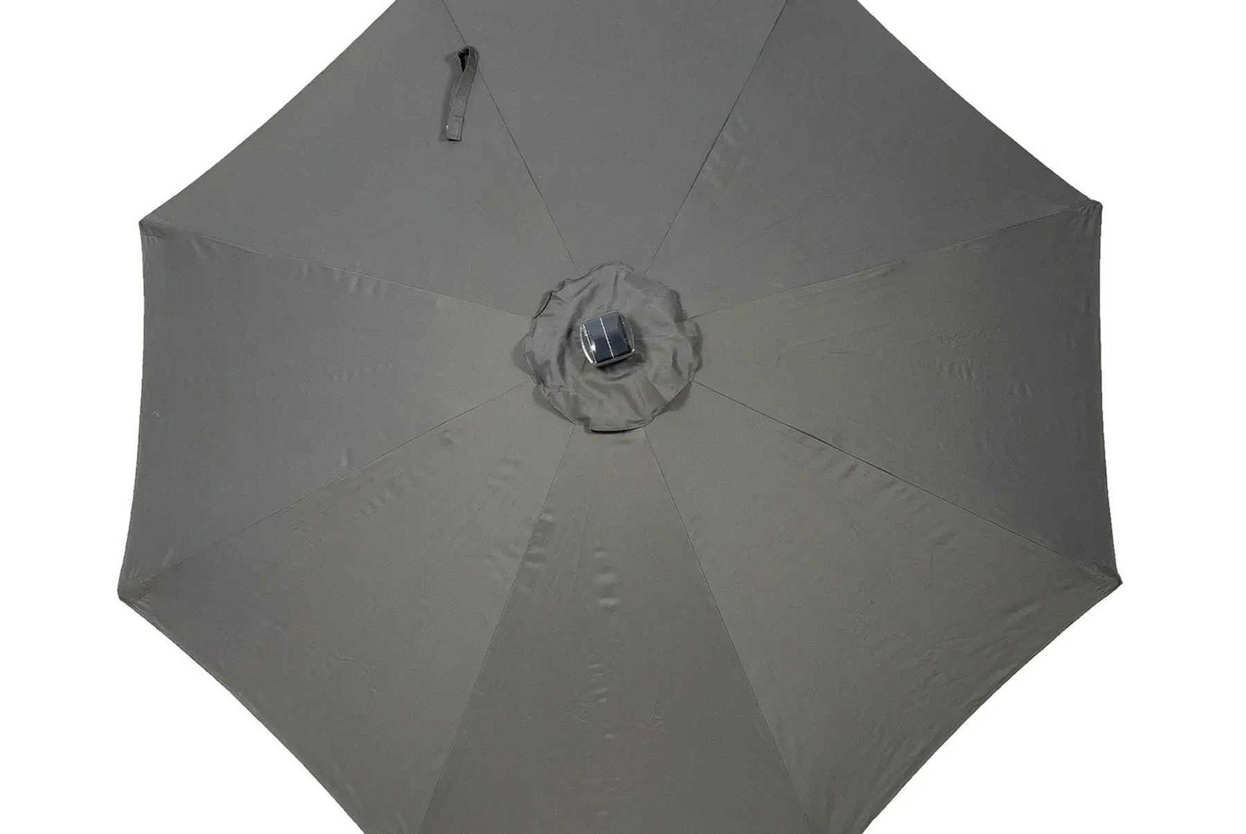 Royalcraft Solar Powered LED Crank & Tilt Parasol - Grey 7 jpg