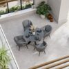 ASPEN 120cm round ceramic grey top with 4 rope chairs 1 ASPASPDIN jpg