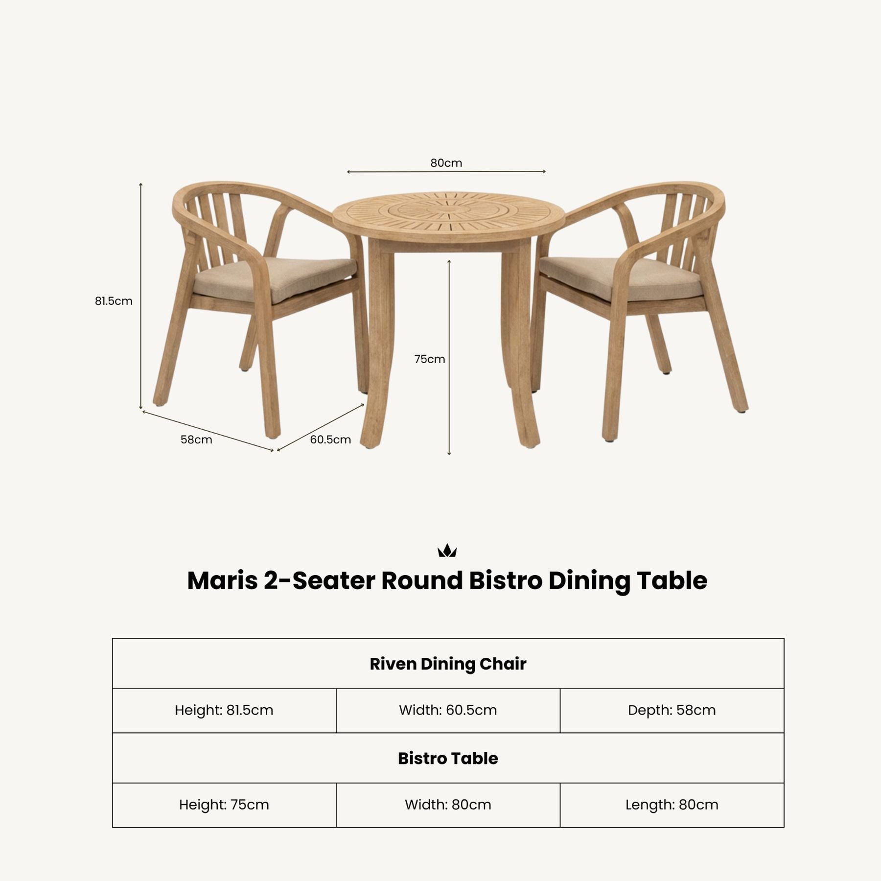 FSC 1 MARIS 2-Seater Round Bistro Set 12 MARPCR jpg