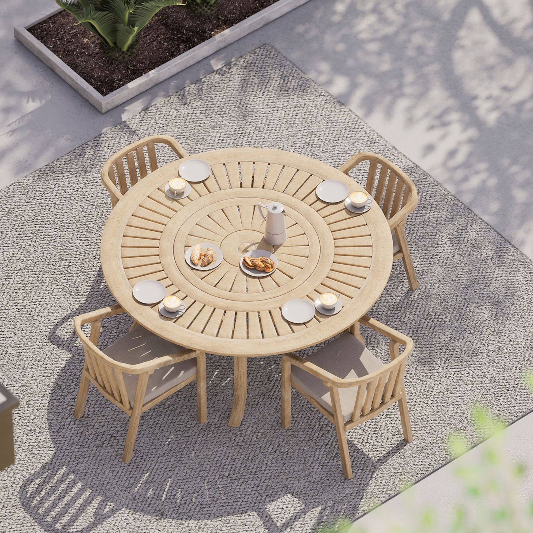 FSC 1 MARIS 4-Seater Round Dining Set 3 MARPCR jpg