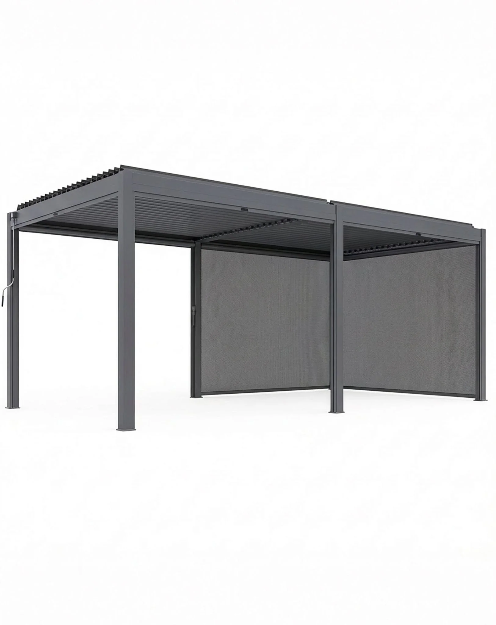 Luxe 6x3m Pergola with Solar Lighting System and Voice Control 11 RCPERG bcb a d ef bfced