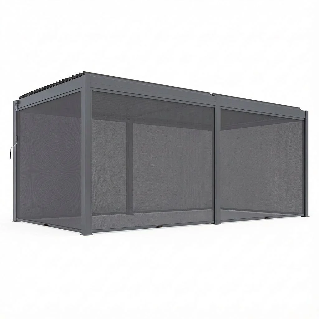 Luxe 6x3m Pergola with Solar Lighting System and Voice Control 8 RCPERG feaa a f fa edaad