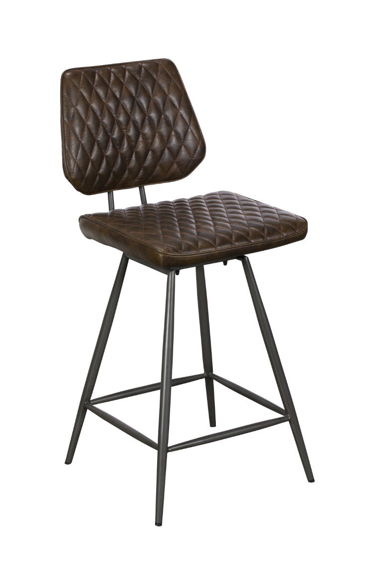 Darby Counter Chair Dark Brown 4 C Dalton Bar Chair (Dark Brown)