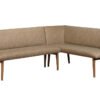 C L TAUPE LUSSO CORNER BENCH