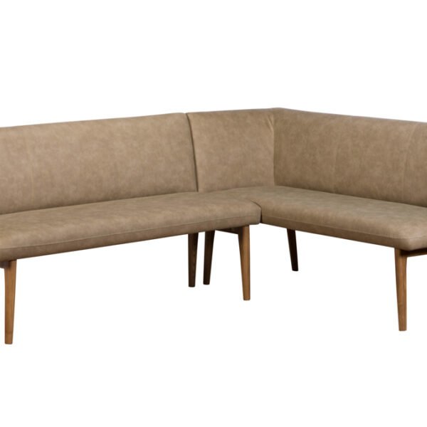 C L TAUPE LUSSO CORNER BENCH