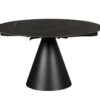 85-135cm Extending Round Dining Table (Black) 1 ST