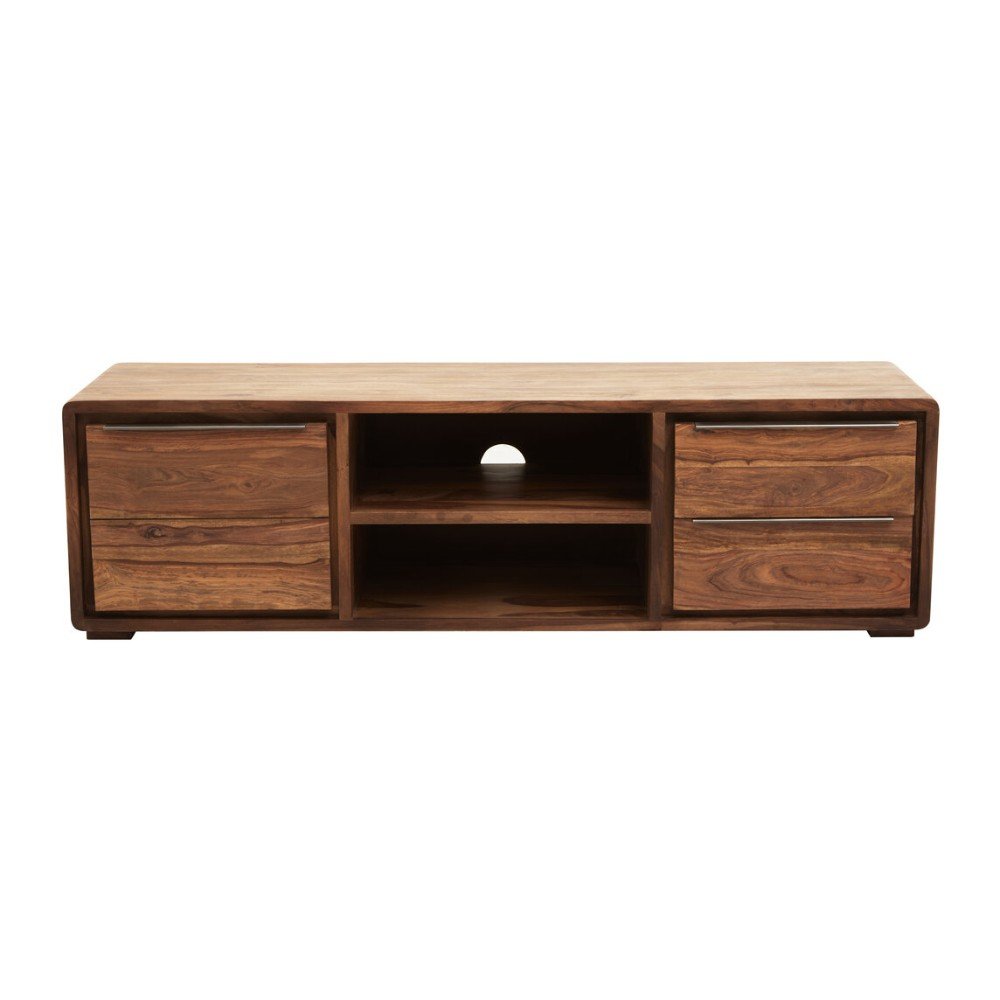Savati One Door Sheesham And Acacia Wood Media Unit 9 retile