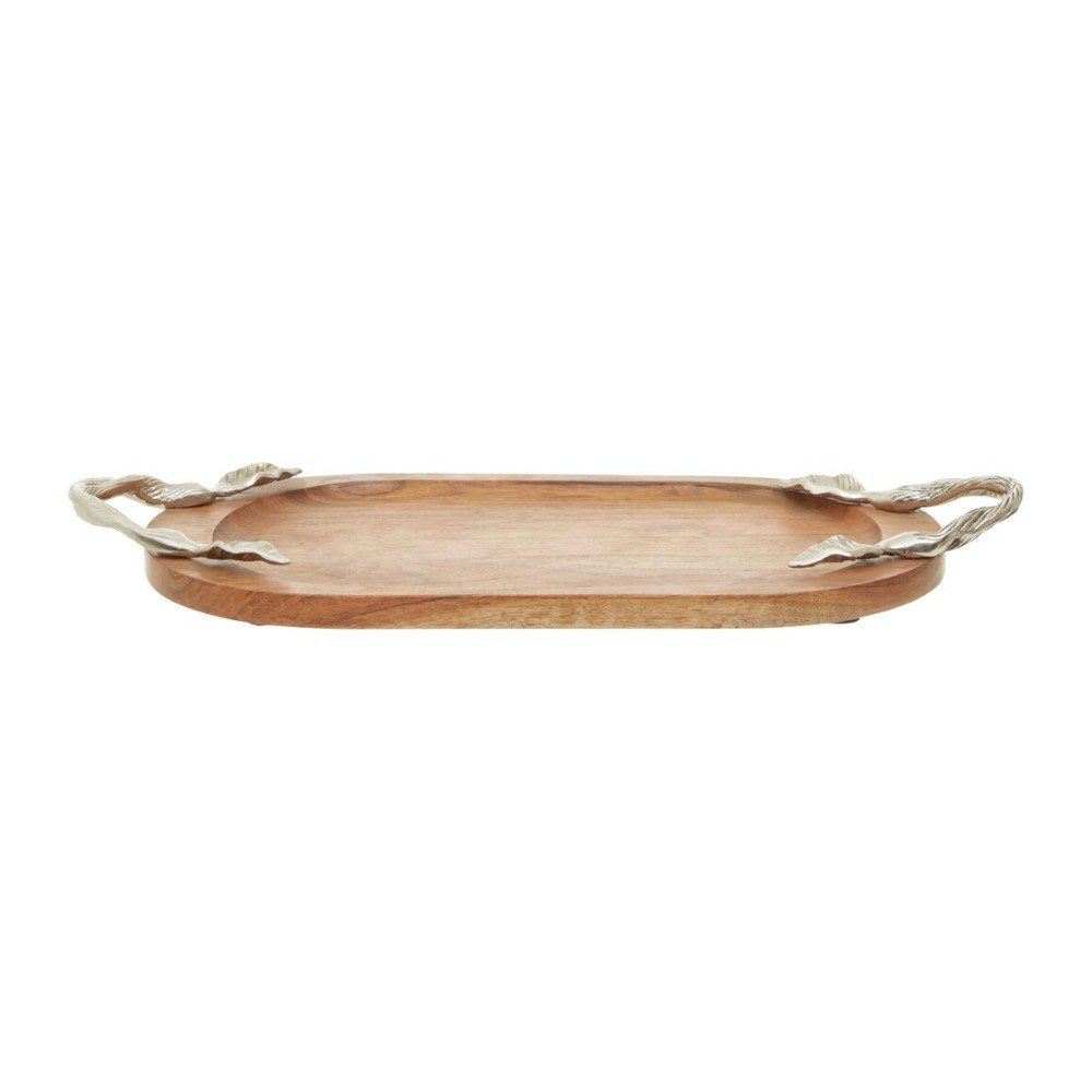 Vintari Acacia Wood Oval Serving Tray 17 retile