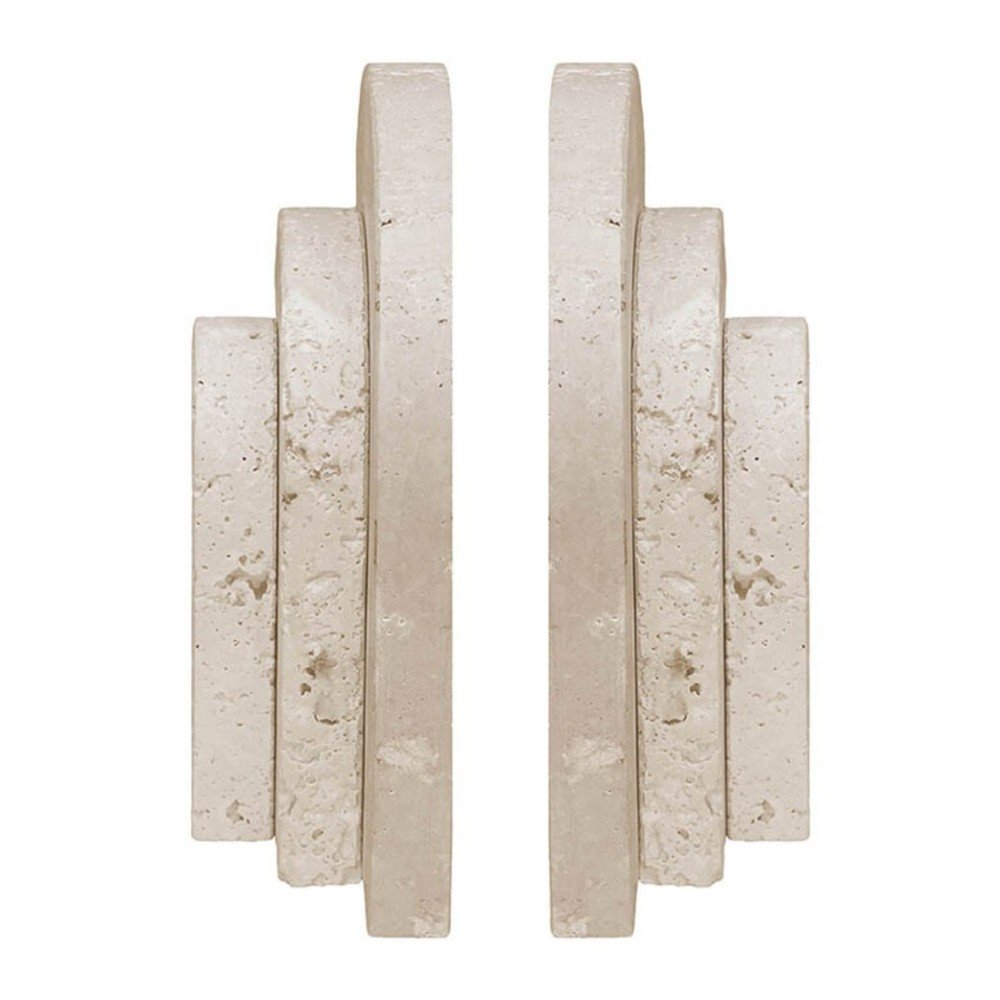 Tibarra Set Of Two Arched Travertine Bookends 4 retile